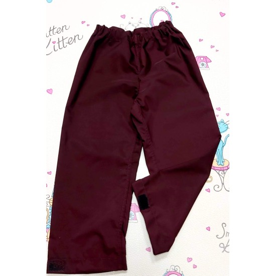 Непромокаем детски панталон в бордо за дъжд