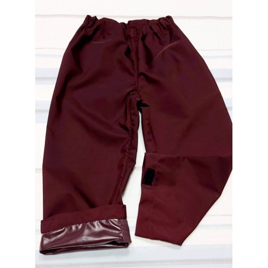 Непромокаем детски панталон в бордо за дъжд