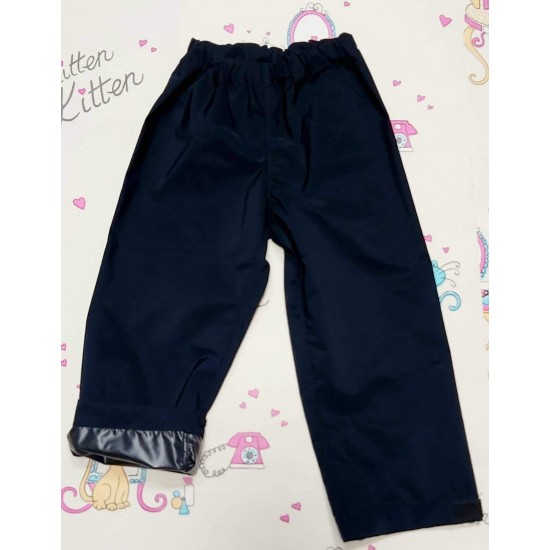 Непромокаем детски панталон в тъмносиньо за дъжд