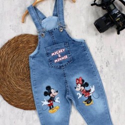 Детски дънков гащеризон с Мини и Мики Маус