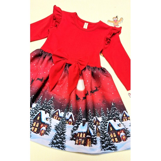 Разкошна детска рокля ЗИМНО ГРАДЧЕ