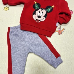 Коледен бебешки комплект с МИКИ МАУС Коледен бебешки комплект с МИКИ МАУС