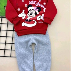 Коледен детски ватиран комплект с Мини Маус Коледен детски ватиран комплект с Мини Маус