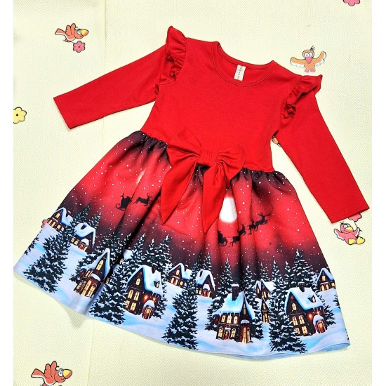 Разкошна детска рокля ЗИМНО ГРАДЧЕ