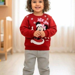 Коледен детски ватиран комплект с Мини Маус Коледен детски ватиран комплект с Мини Маус