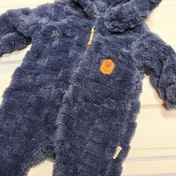 Бебешки пухкав преходен гащеризон в тъмносиньо