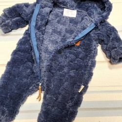 Бебешки пухкав преходен гащеризон в тъмносиньо