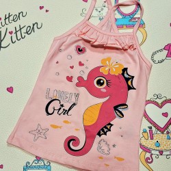 Детски потник в розово МОРСКО КОНЧЕ Детски потник в розово МОРСКО КОНЧЕ