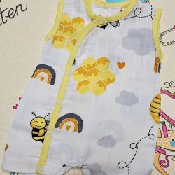 Бебешки летен ромпър без ръкав ПЧЕЛИЧКИ Бебешки летен ромпър без ръкав ПЧЕЛИЧКИ