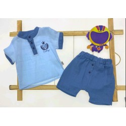 Детски летен комплект в синьо БОНДИ