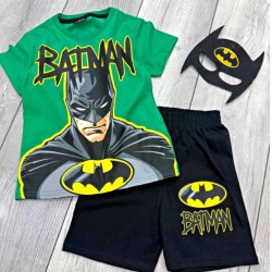 Детски летен комплект в зелено с маска БАТМАН Детски летен комплект в зелено с маска БАТМАН