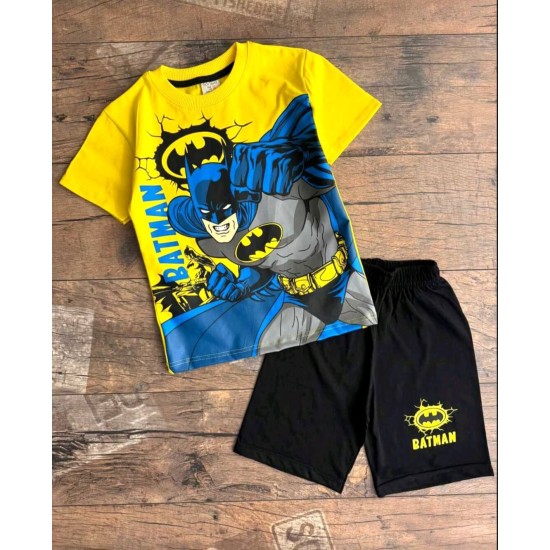 Детски летен комплект в жълто БАТМАН