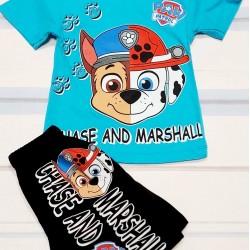 Детски летен комплект в синьо с кучетата Маршал и Чейз Детски летен комплект в синьо с кучетата Маршал и Чейз