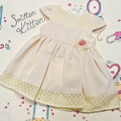 Бебешка елегантна рокля в екрю БЕЙЛИ