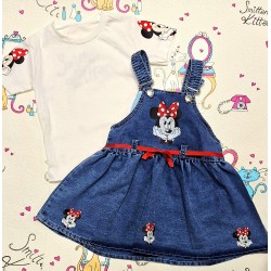 Детска лятна дънкова рокля с тениска МИНИ МАУС