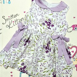 Детска лятна рокля в лилаво с якичка ЕЛЕНА Детска лятна рокля в лилаво с якичка ЕЛЕНА