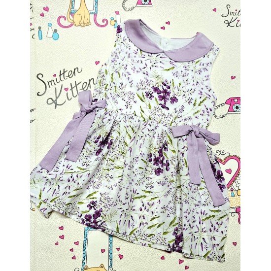 Детска лятна рокля в лилаво с якичка ЕЛЕНА Детска лятна рокля в лилаво с якичка ЕЛЕНА