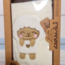 Бебешко плетено одеяло в бяло БЕТИ в кутия