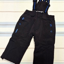 Детски гащеризон/панталон грейка за сняг и ски в черно и синьо Детски гащеризон/панталон грейка за сняг и ски в черно и синьо