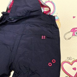 Детски зимен гащеризон грейка/панталон в синьо и розово за сняг и ски Детски зимен гащеризон грейка/панталон в синьо и розово за сняг и ски