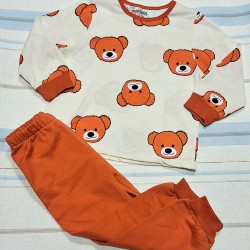 Детска памучна пижама с меченца Детска памучна пижама с меченца