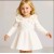 Официална детска рокля в бяло с дълъг ръкав ЛЕЙДИ