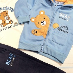 Детски ватиран спортен комплект със суичър МЕЧО