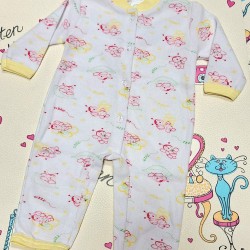 Бебешки леко ватиран гащеризон Пчелички