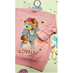 Детска леко ватирана блуза в розово Лейди Мецана