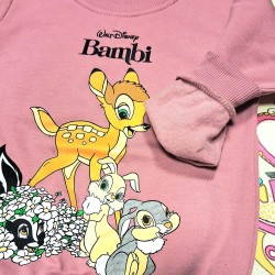 Детска леко ватирана блуза в тъмнорозово БАМБИ