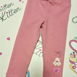 Леко ватиран детски клин в розово на розови точки МЕЧО Леко ватиран детски клин в розово на розови точки МЕЧО