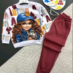 Детски ватиран комплект с красива щампа ЛЕЙДИ Детски ватиран комплект с красива щампа ЛЕЙДИ