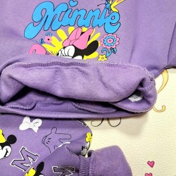 Детски ватиран комплект в лилаво с МИНИ МАУС
