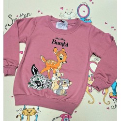 Детска леко ватирана блуза в тъмнорозово БАМБИ