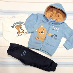 Детски ватиран спортен комплект със суичър МЕЧО