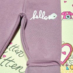 Ватиран детски клин в  лилаво ХЕЛОУ