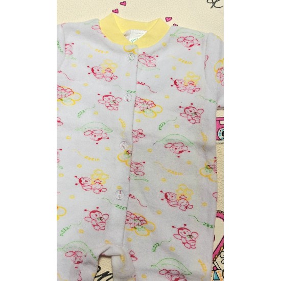 Бебешки леко ватиран гащеризон Пчелички