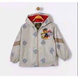 Детско яке ветровка в бежово ПЕС ПАТРУЛ с качулка
