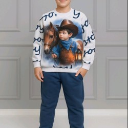 Детски ватиран комплект с красива щампа КОНЧЕТО Детски ватиран комплект с красива щампа КОНЧЕТО