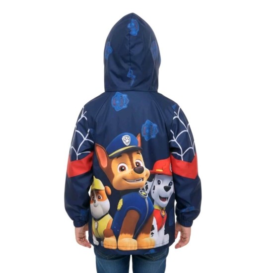 Детско яке ветровка в тъмносиньо ПЕС ПАТРУЛ с качулка