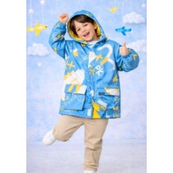 Детско яке ветровка с качулка  BLUE