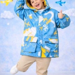 Детско яке ветровка с качулка  BLUE