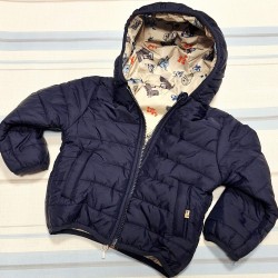 Детско двулицево шушляково яке с динозаври