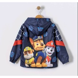Детско яке ветровка в тъмносиньо ПЕС ПАТРУЛ с качулка