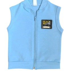 Детски памучен елек в светло синьо Детски памучен елек в светло синьо