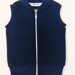 Детски памучен тъмносин елек Детски памучен тъмносин елек