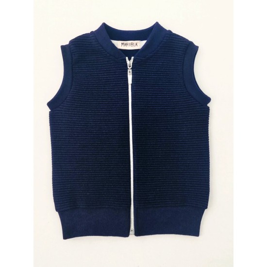 Детски памучен тъмносин елек Детски памучен тъмносин елек