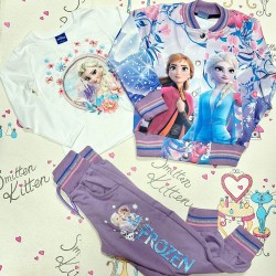 Детски спортен комплект в лилаво с Елза и Ана Детски спортен комплект в лилаво с Елза и Ана