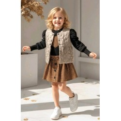 Детски комплект с пола и елек БАМБИНА