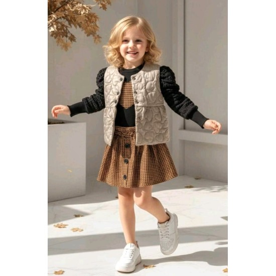 Детски комплект с пола и елек БАМБИНА